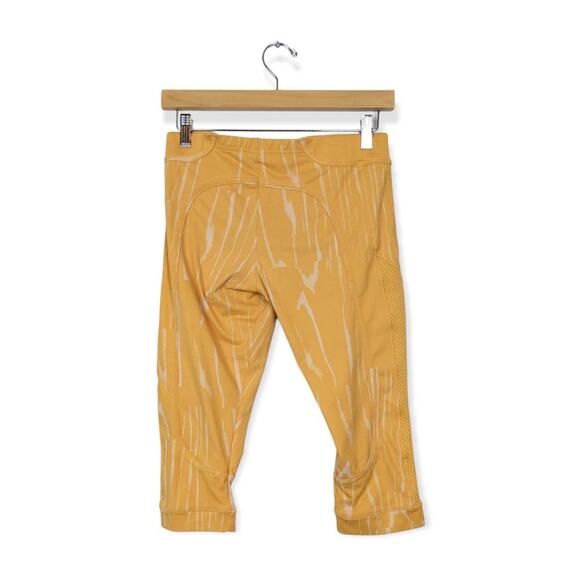 Adidas by Stella McCartney Printed Mid-Rise Cropped Leggings Size S - Picture 2 of 9